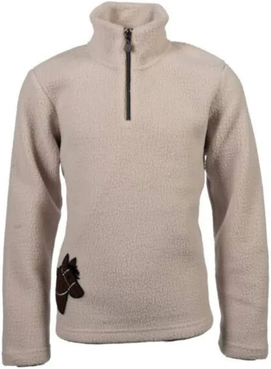 HKM Childs Pullover Fleece Mia Beige