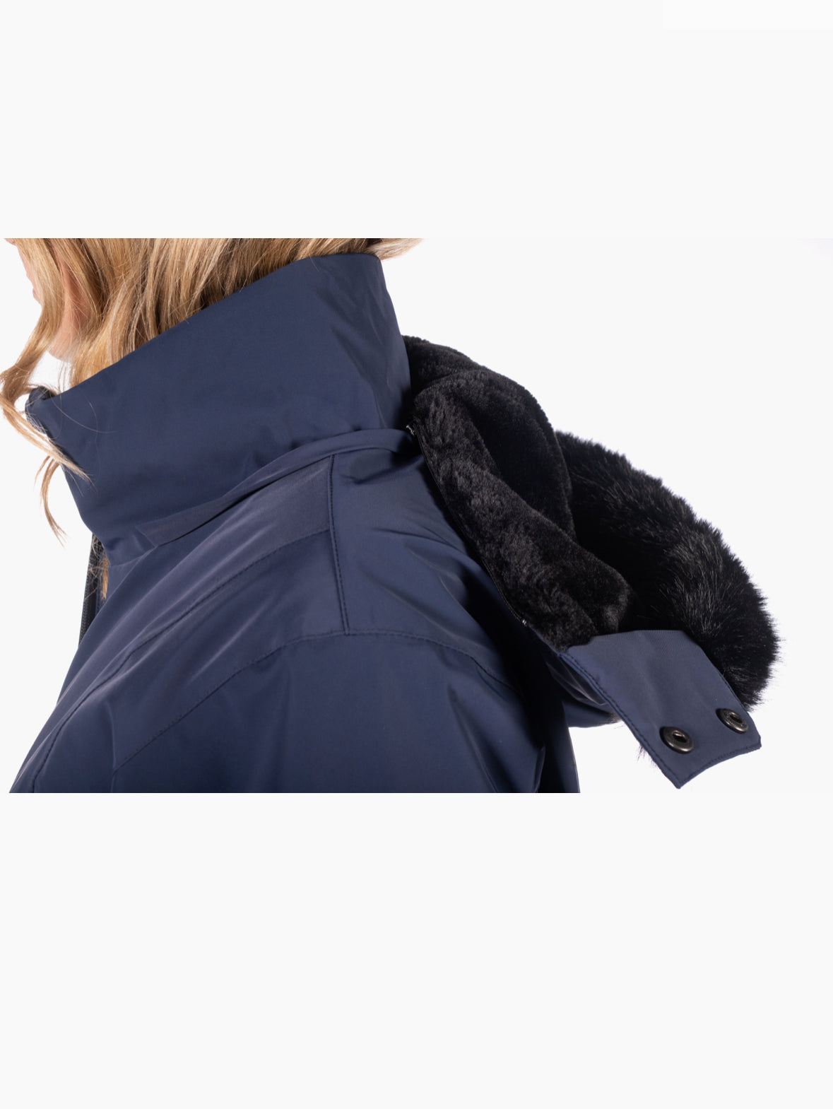 Hkm Riding Jacket Minnesota Navy Blue Waterproof