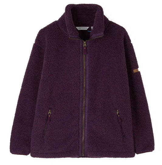 Ladies Cobh Full Zip Fleece - Cranberry