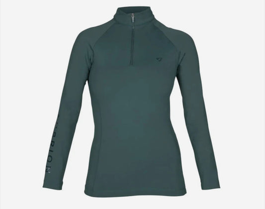 Shire Aubrion Eltar Long Sleeved Base Layer Young Rider - Green
