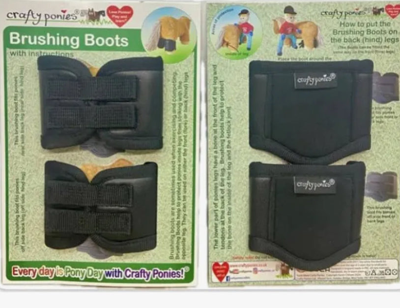 Crafty Ponies - Brushing Boots - Black