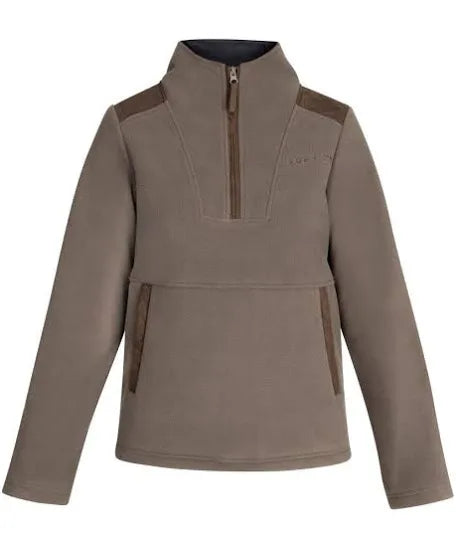 Aubrion Heritage Quarter Zip Fleece Unisex Dark Olive