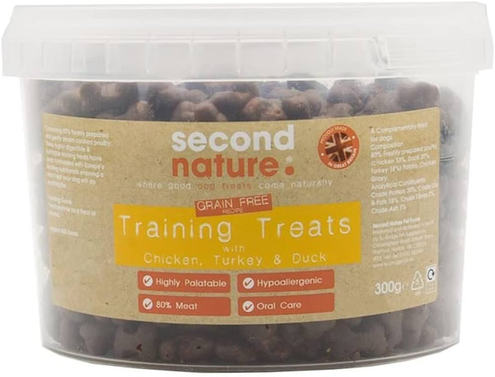 Second Nature High Meat Grain Free Training Treats 300g