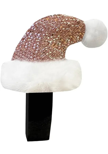 Equetech Santa Bridle Horse Hat - Rosegold/ White