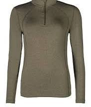Hkm Functional Shirt Essentials Winter L/s Baselayer Olive Green