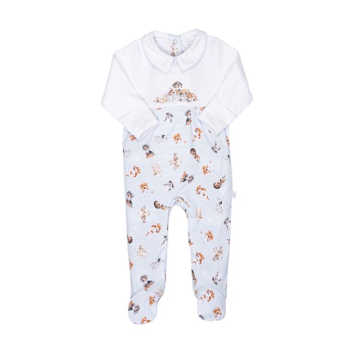 Wrendale Little Paws Placement Print Baby Grow