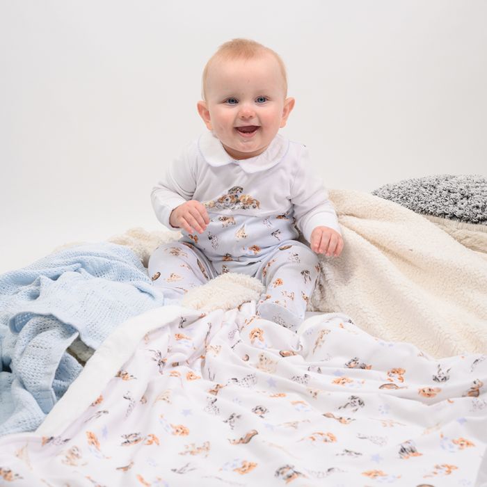 Wrendale Little Paws Placement Print Baby Grow