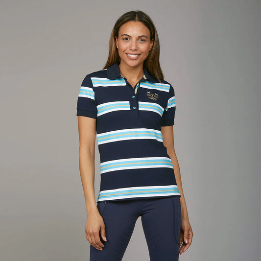 Toggi Rosa Polo Shirt Navy Stripe