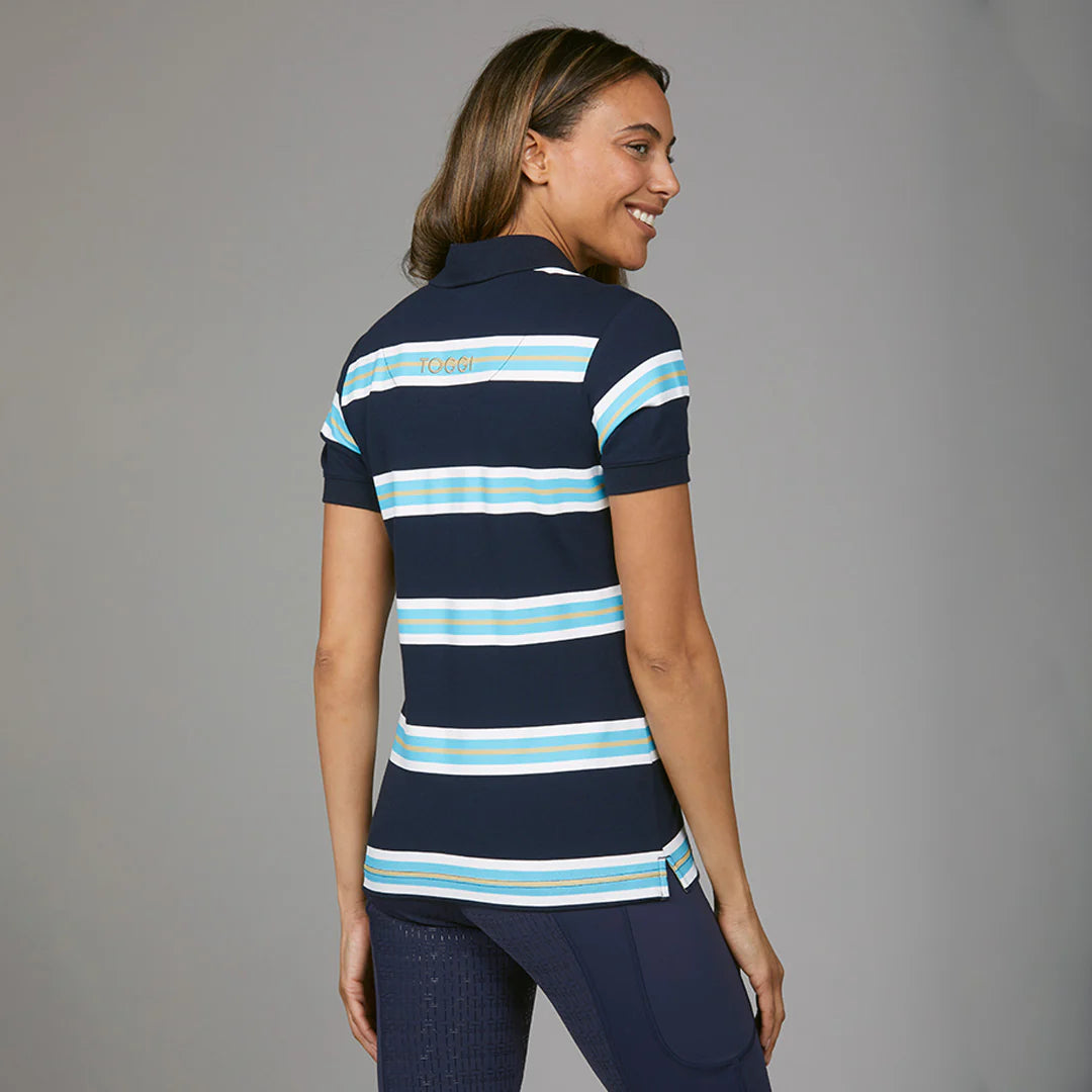 Toggi Rosa Polo Shirt Navy Stripe
