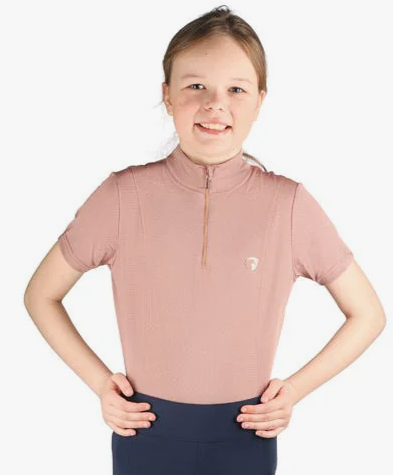 Hy Equestrian Elevate Mizs Sports Shirt - Rose