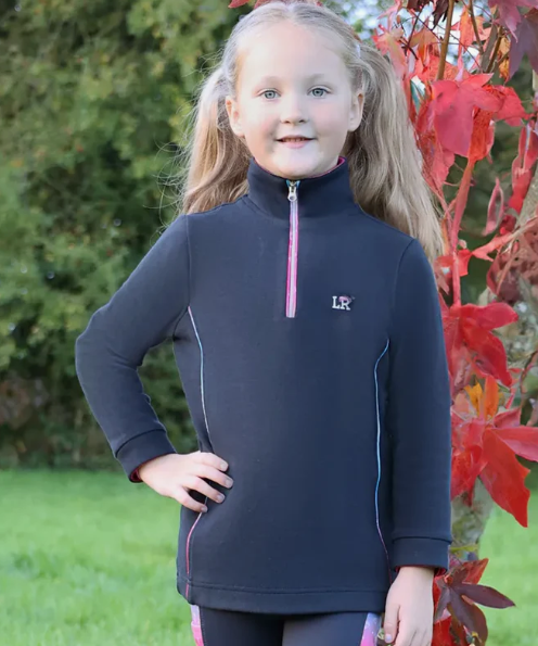 Hy Equestrian Dazzling Diamond Sweatshirt By Little Rider - Navy