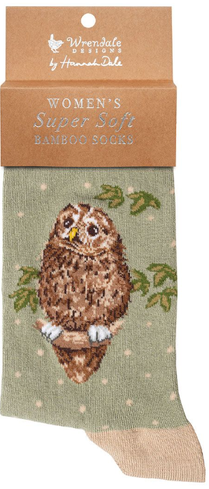 Wrendale Socks - Owl - Treetops