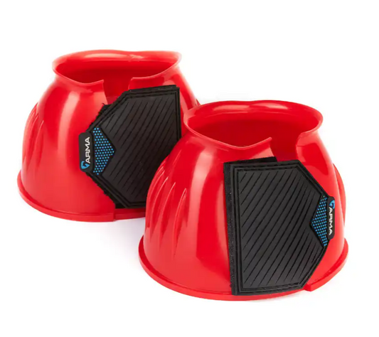 Shires Arma Gloss Over Reach Boots - Red