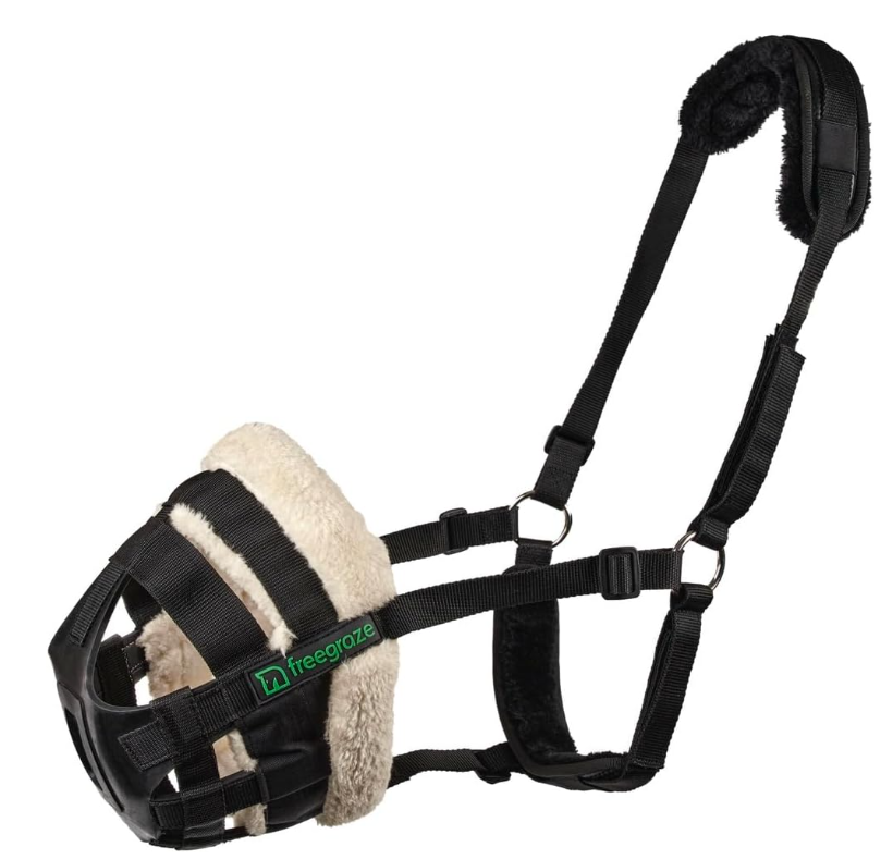 Shires Freegraze Grazing Muzzle - Black