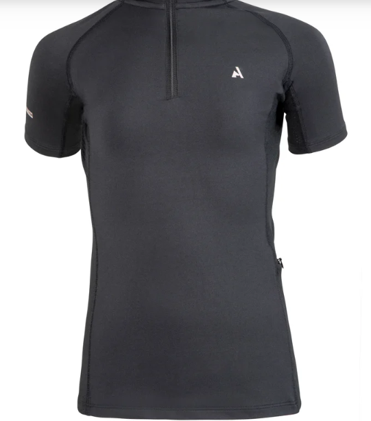 Shires Aubrion React Short Sleeve Base Layer - Young Rider - Shadow