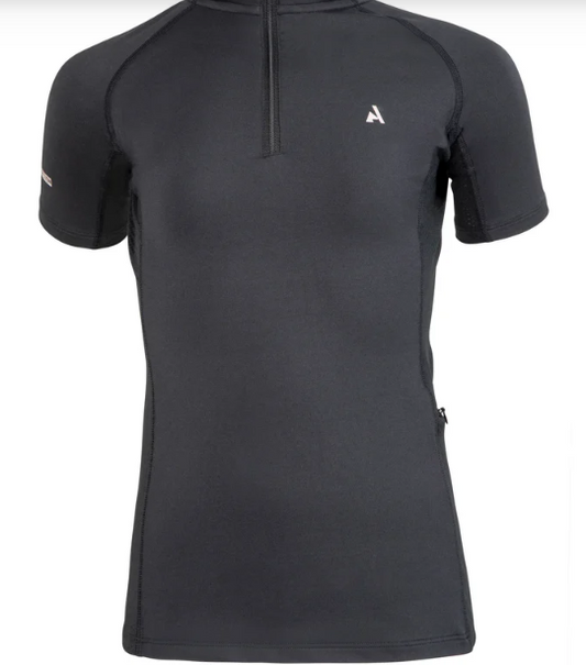 Shires Aubrion React Short Sleeve Base Layer Young Rider Shadow