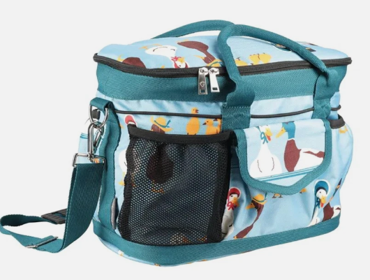 Hy Equestrian " Ay Up Duck" Grooming Bag - Blue/turqouise - One Size
