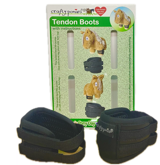 Crafty Ponies - Tendon Boots - Black