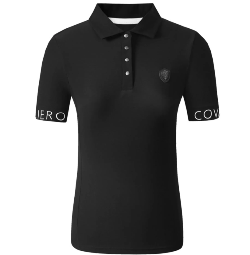 Covalliero Ladies Polo Shirt Black Medium