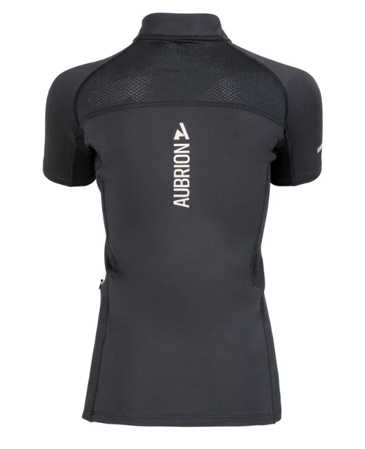 Shires Aubrion React Short Sleeve Base Layer - Young Rider - Shadow