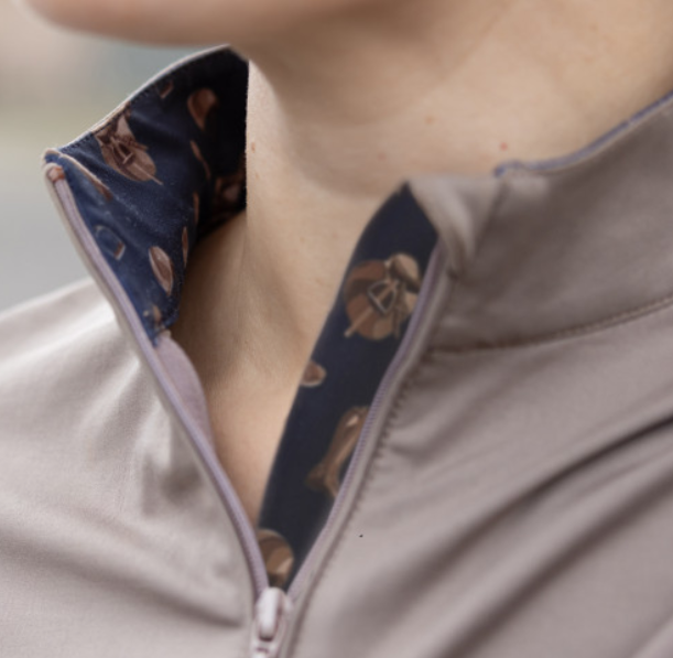 Hy Equestrian Elevate Country Short Sleeve Base Layer Fossil