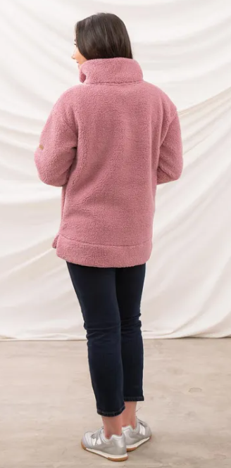 Lighthouse Half Zip Fleece - Wild Rose