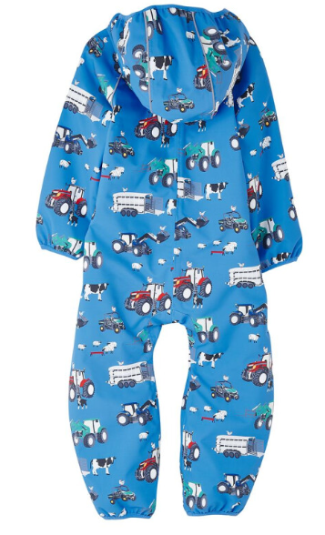Lighthouse Jamie Blue Farm Print Puddlesuit