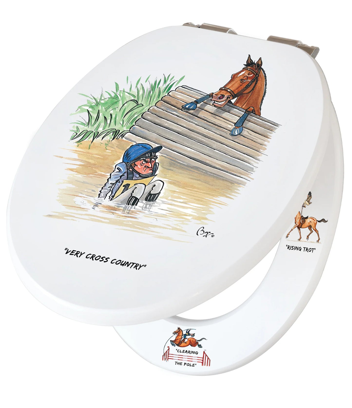 Loo Prints Hand Finished Wooden Loo Seat