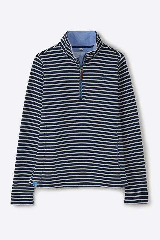 Lighthouse Midnight Stripe 1/4 Zip