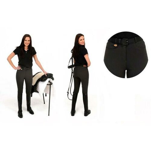 Rugged A6 Ladies Black Check Breech Full Seat - SALE