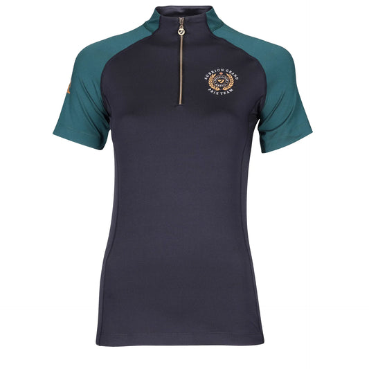 Shires Aubrion Team Short Sleeve Young Rider Base Layer - Black