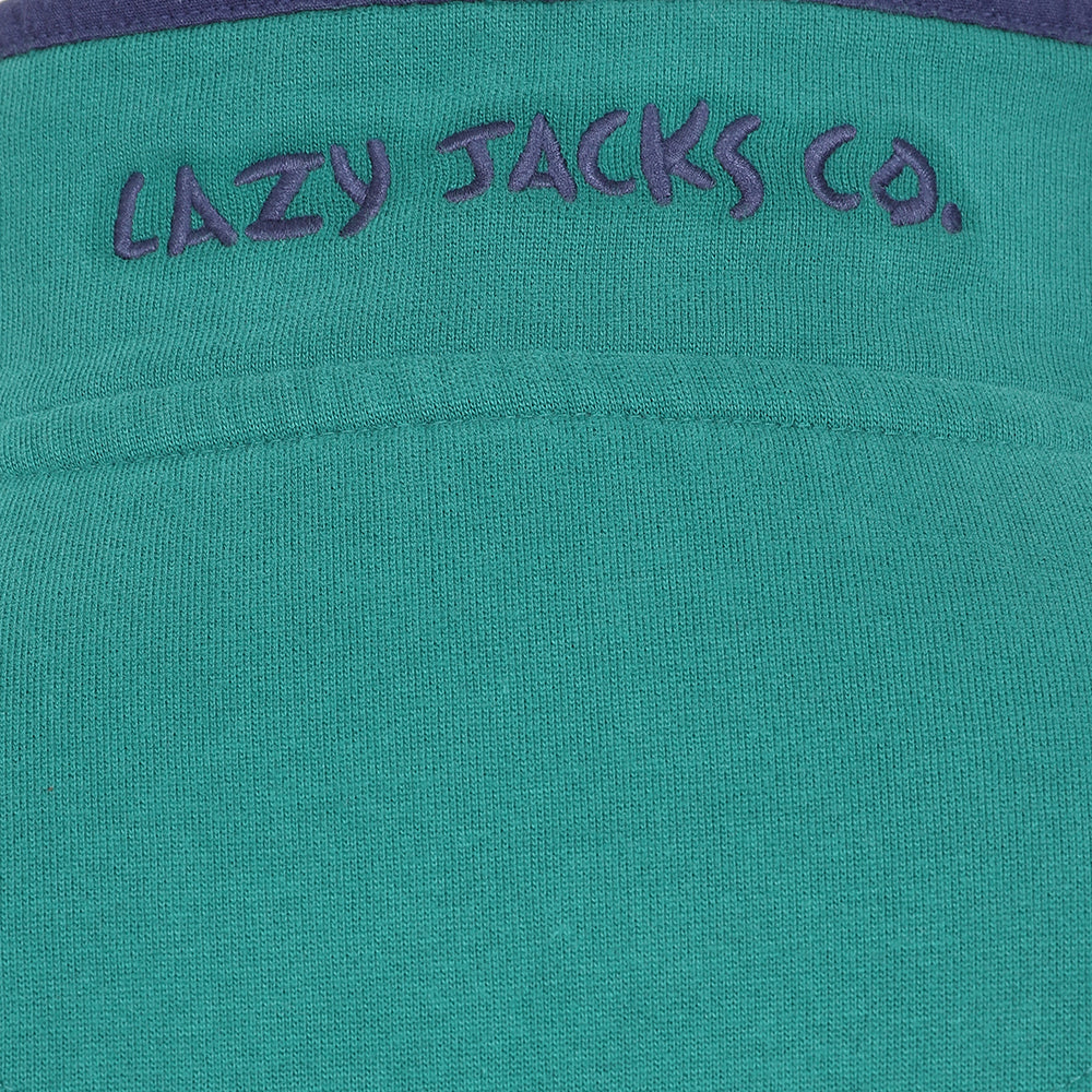 Lazy Jacks Emerald Super Soft 1/4 Zip Sweatshirt