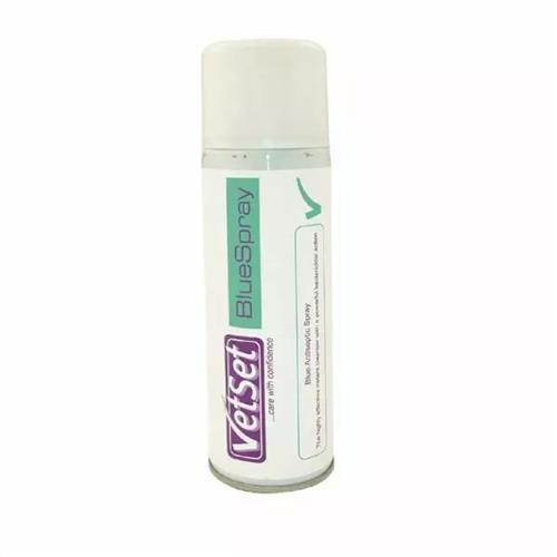 Vetset Blue Spray Veterinary Antiseptic Instant Wound Cleanser Size: 250 Ml