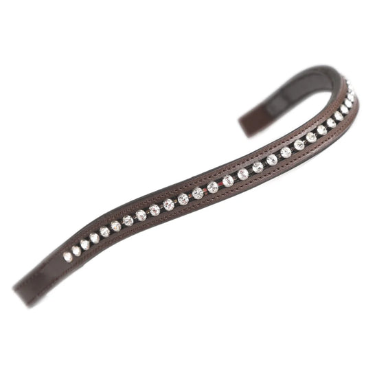 Shires Velociti Gara Large Diamante Havana/Clear Browband