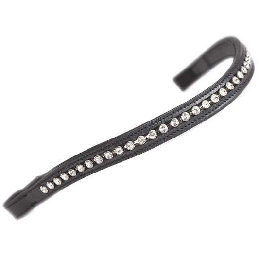 Shires Velociti Gara Large Diamante Black/Clear Browband