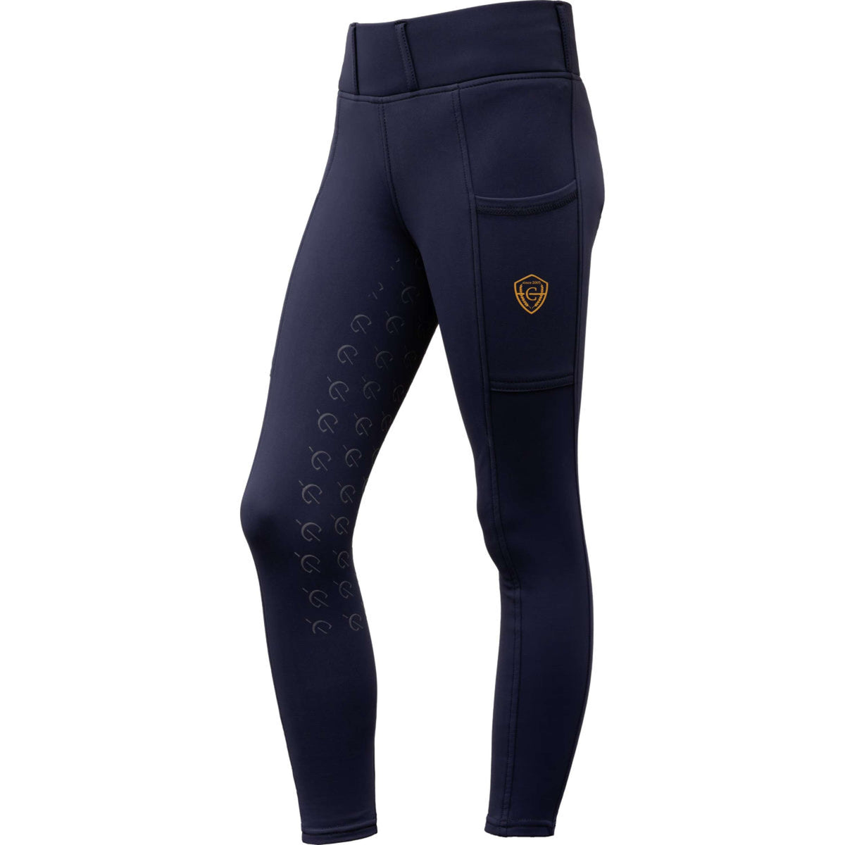 Covalliero Childrens Riding Tights Navy