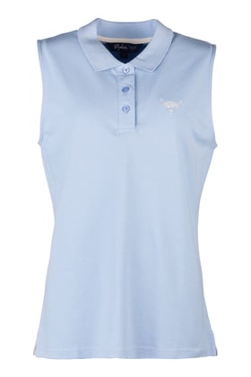 Rydale Ladies Sleeveless Polo Shirt - Kirby - Soft Blue