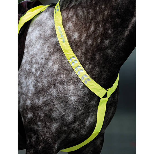 Shires Equi-Flector Yellow Breastplate