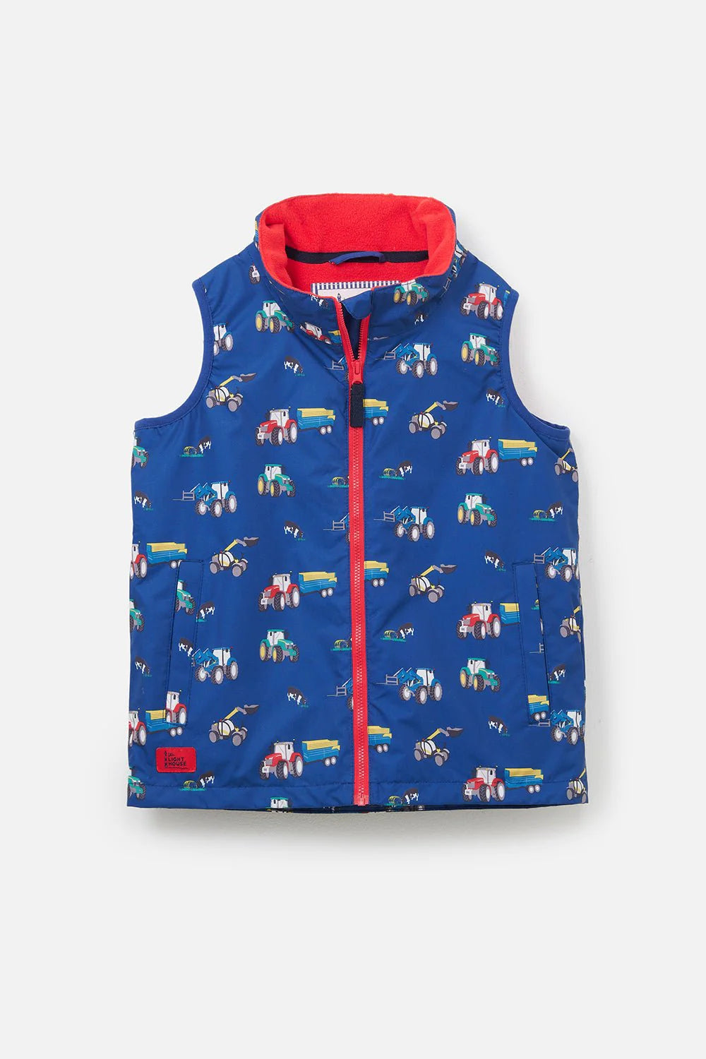 LightHouse Childs Alex Navy Blue Tractor Gilet