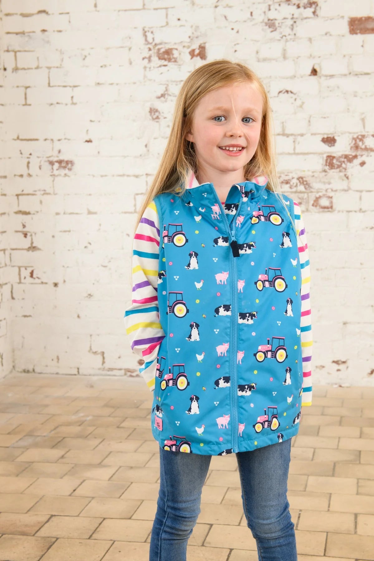 LightHouse Childs Alex Teal Farm Gilet