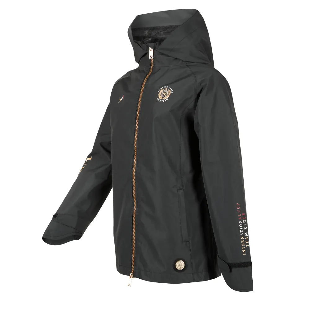 Shires Aubrion Team Waterproof Jacket - Young Rider - Black