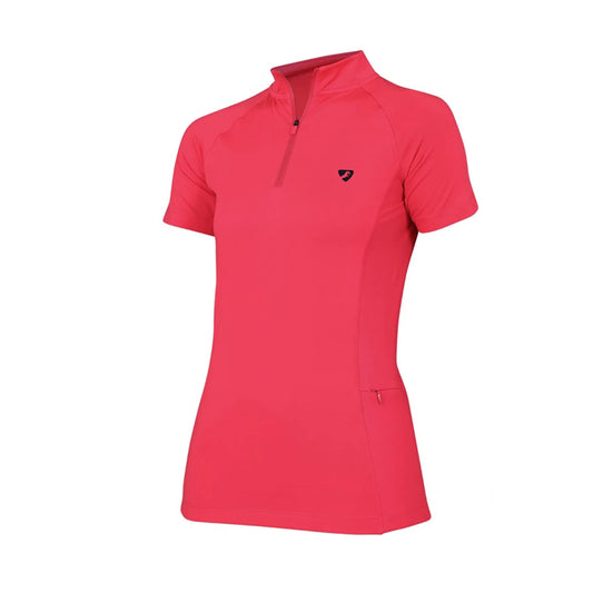 Shires Aubrion Revive Short Sleeve Base Layer - Coral