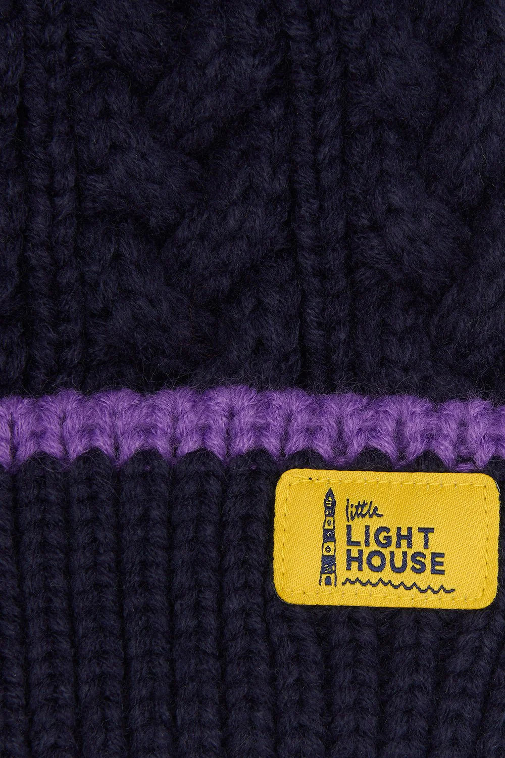 LightHouse Childs Bobbie Purple Tractor Bauble Hat