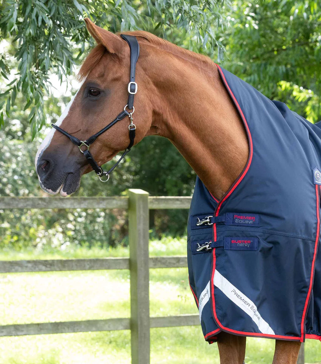 Premier Equine Buster Hardy 200g Half Neck Navy Turnout Rug