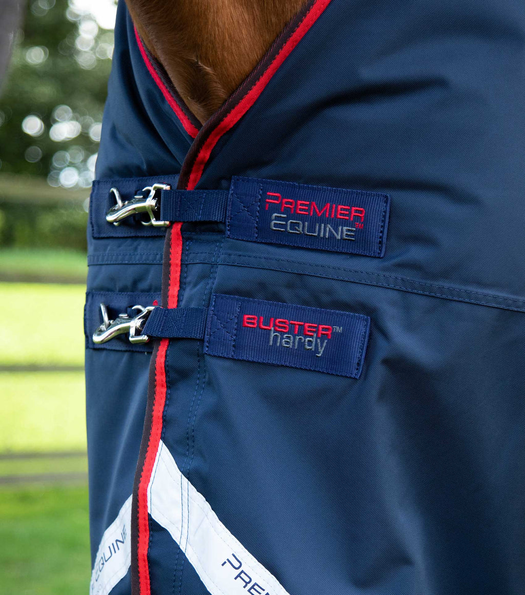 Premier Equine Buster Hardy 200g Half Neck Navy Turnout Rug