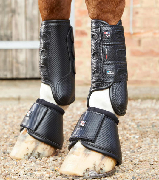 Premier Equine Carbon Tech Air-Cooled Black Eventing Boots