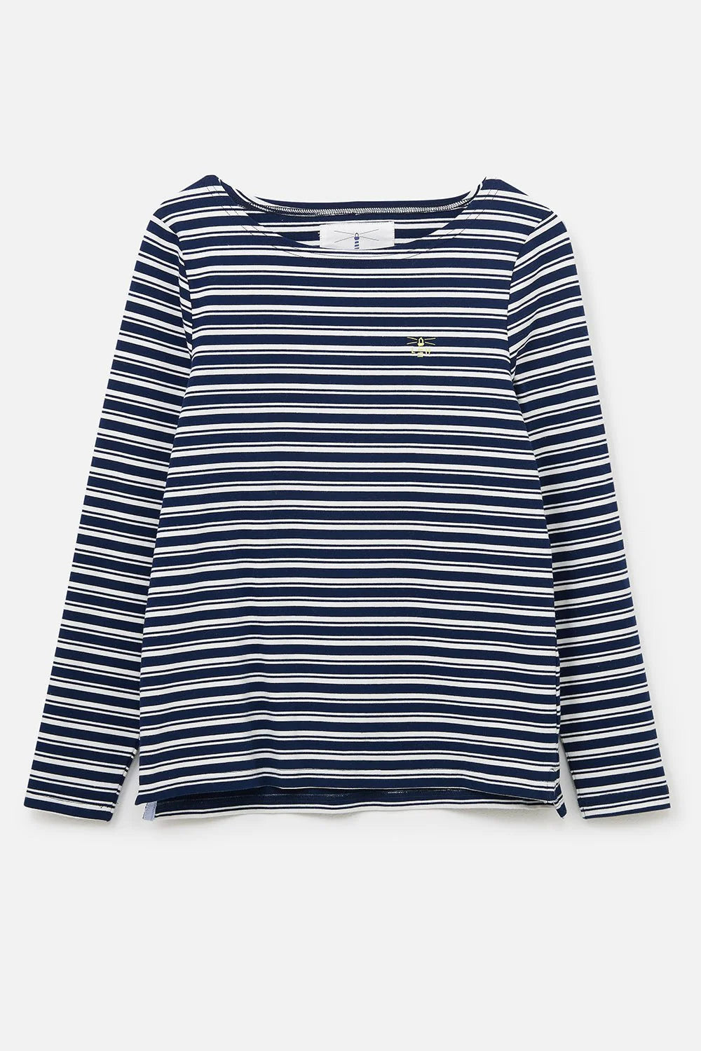 Lighthouse Causeway Navy Stripe Long Sleeve Top