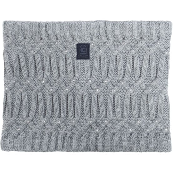 Cavallo Gauri Grey Melange Knitted Neck Loop