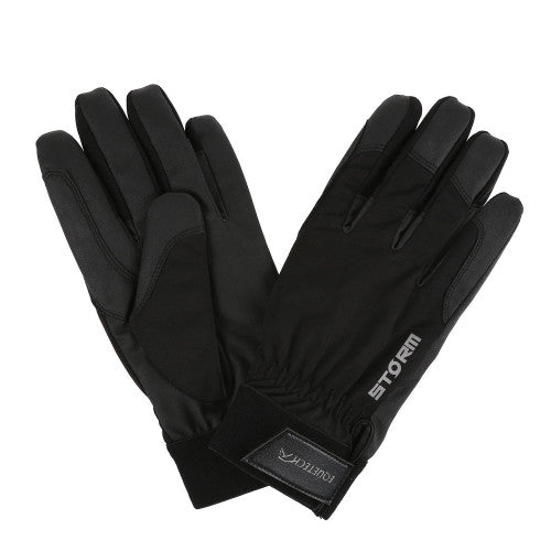 Equetech Childs Storm Waterproof Black Riding Gloves