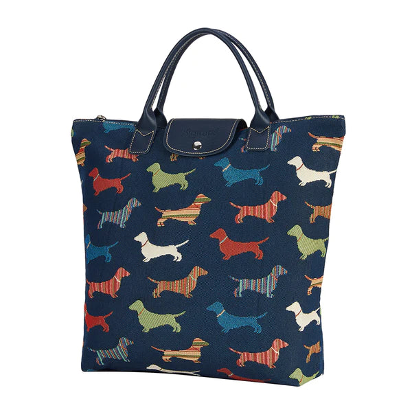 Signare Dachshund Foldaway Bag